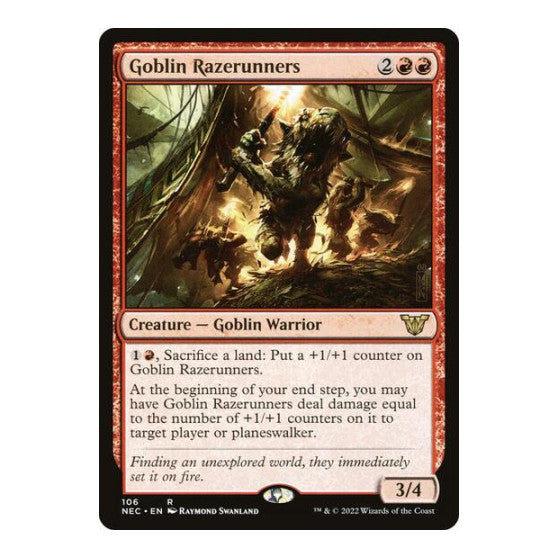 Goblin Razerunners Commander: Kamigawa: Neon Dynasty (NEC) - (, Lightly Played)