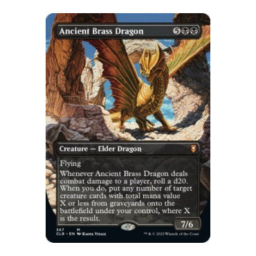 Ancient Brass Dragon Borderless Commander Legends: Battle for Baldur's Gate (CLB) - (#367, Mythic Rare) (, Near Mint)