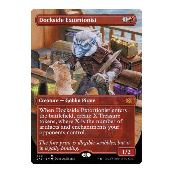 Dockside Extortionist (Borderless) Double Masters 2022 (2X2) - (Foil, Near Mint)