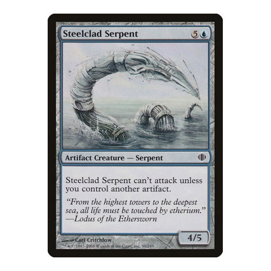 Steelclad Serpent Shards of Alara (ALA) - (, Moderately Played)