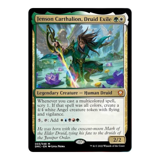 Jenson Carthalion Druid Exile Commander: Dominaria United (DMC) - (Foil, Lightly Played)