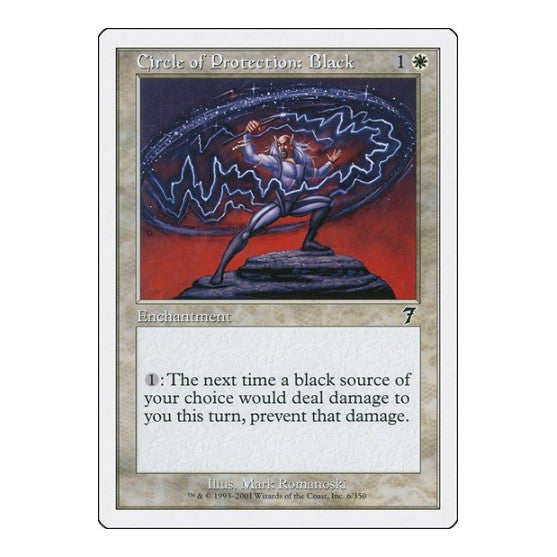 Circle of Protection Black 7th Edition (7ED) - (, Moderately Played)