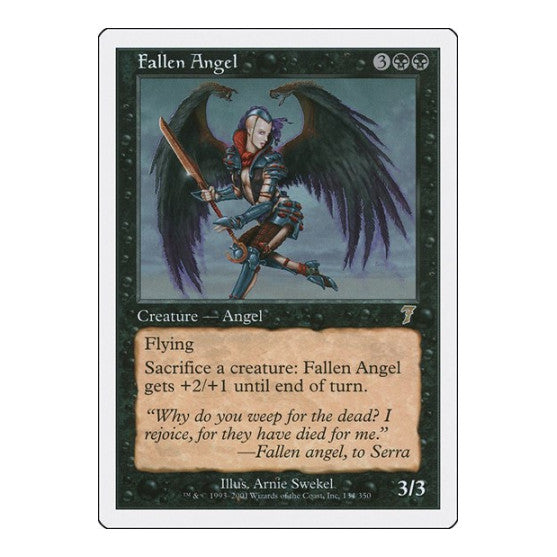 Fallen Angel 7th Edition (7ED) - (, Moderately Played)