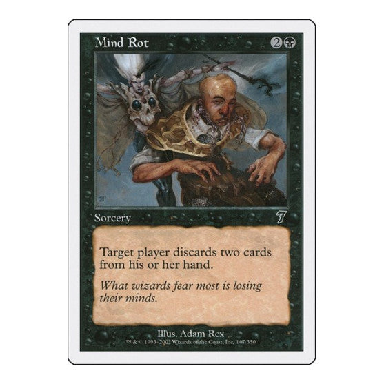 Mind Rot 7th Edition (7ED) - (, Heavily Played)