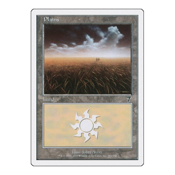 Plains 344 7th Edition (7ED) - (, Moderately Played)