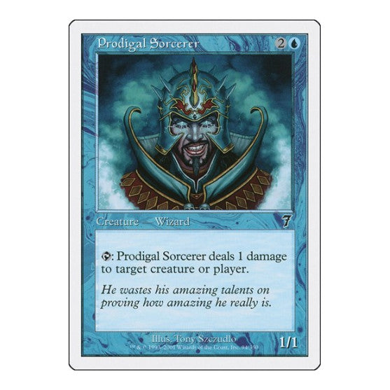 Prodigal Sorcerer 7th Edition (7ED) - (, Heavily Played)