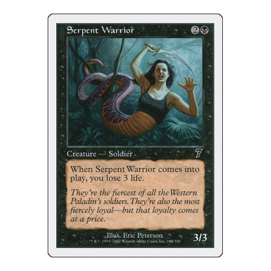 Serpent Warrior 7th Edition (7ED) - (, Moderately Played)
