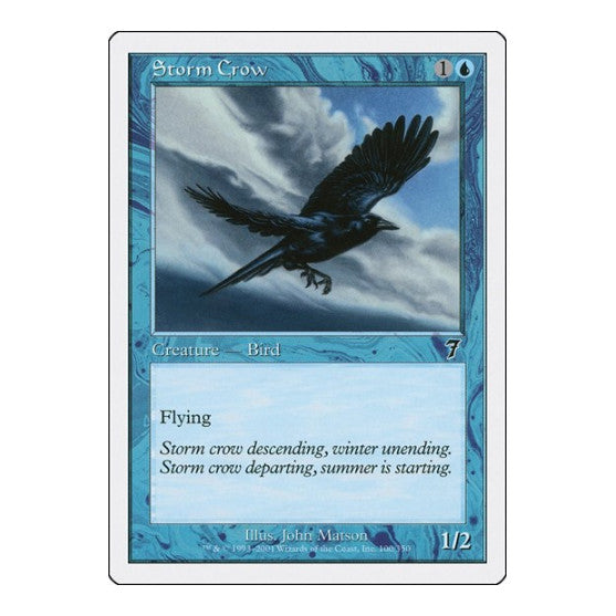 Storm Crow 7th Edition (7ED) - (, Moderately Played)