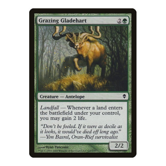 Grazing Gladehart Zendikar (ZEN) - (, Moderately Played)