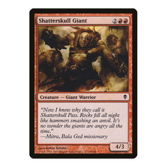 Shatterskull Giant Zendikar (ZEN) - (, Moderately Played)