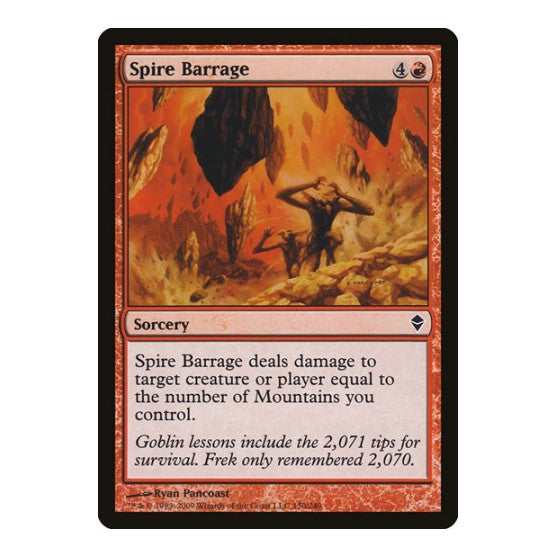 Spire Barrage Zendikar (ZEN) - (, Moderately Played)
