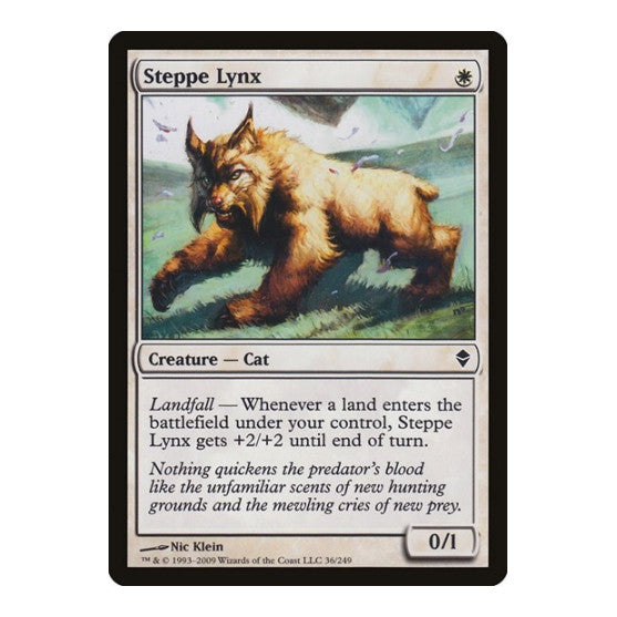 Steppe Lynx Zendikar (ZEN) - (, Moderately Played)