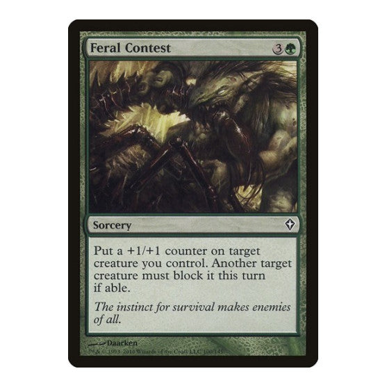 Feral Contest Worldwake (WWK) - (, Lightly Played)