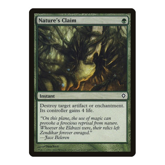 Natures Claim Worldwake (WWK) - (, Moderately Played)