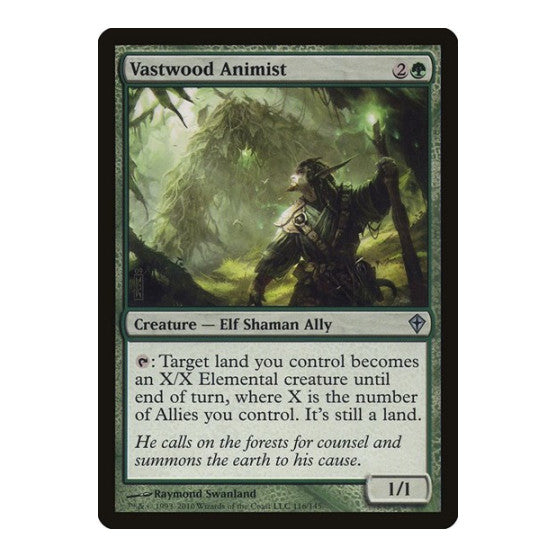 Vastwood Animist Worldwake (WWK) - (, Lightly Played)