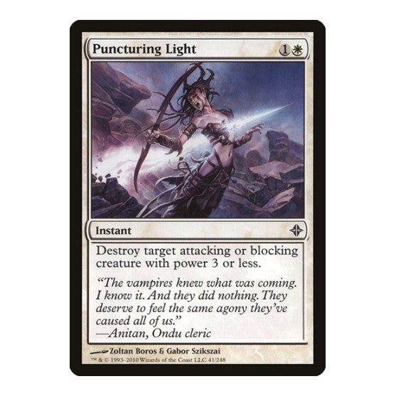 Puncturing Light Rise of the Eldrazi (ROE) - (, Moderately Played)