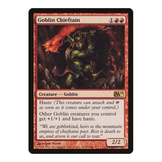 Goblin Chieftain Magic 2011 (M11) (M11) - (, Lightly Played)