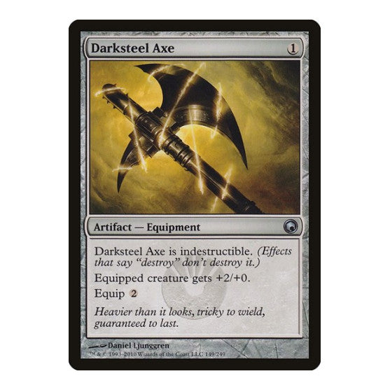 Darksteel Axe Scars of Mirrodin (SOM) - (, Moderately Played)