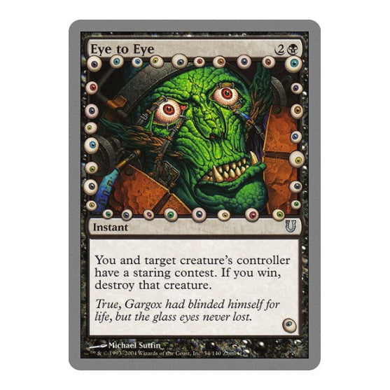Eye to Eye Unhinged (UNH) - (Foil, Lightly Played)