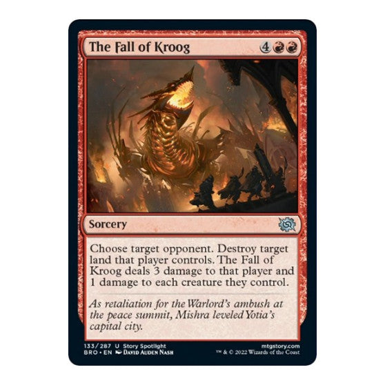 The Fall of Kroog The Brothers' War (BRO) - (, Near Mint)