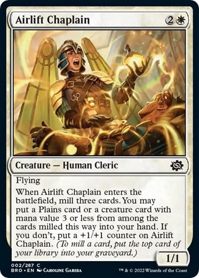 Airlift Chaplain The Brothers' War (BRO) - (#2, Common) (, Near Mint)