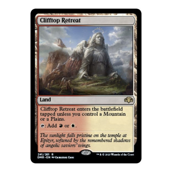 Clifftop Retreat Dominaria Remastered (DMR) - (#241, Rare) (Foil, Near Mint)