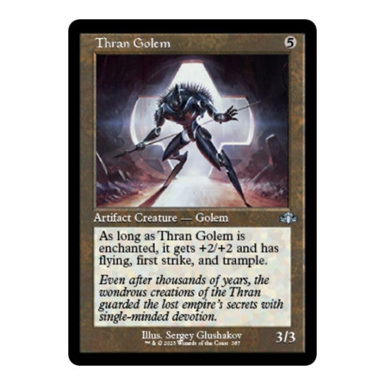 Thran Golem Retro Frame Dominaria Remastered (DMR) - (, Lightly Played)