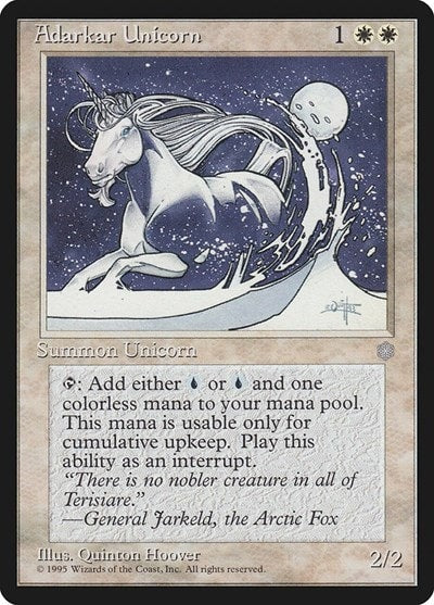 Adarkar Unicorn Ice Age (ICE) - (#1, Common) (, Lightly Played)