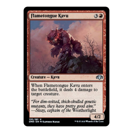 Flametongue Kavu Dominaria Remastered (DMR) - (, Lightly Played)
