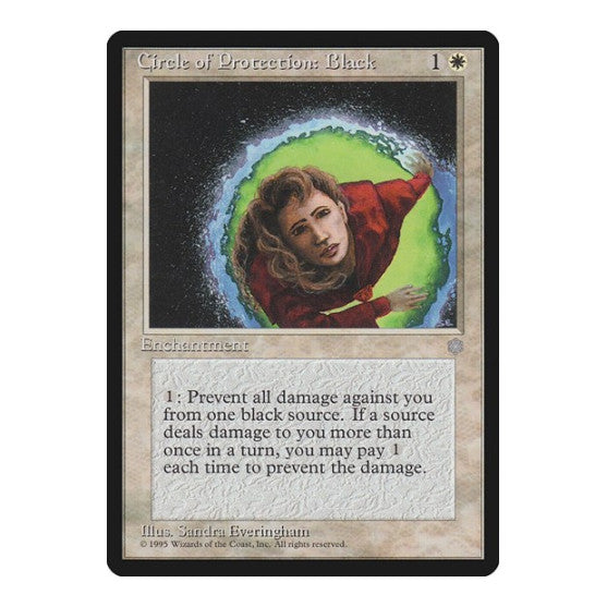 Circle of Protection Black Ice Age (ICE) - (, Lightly Played)
