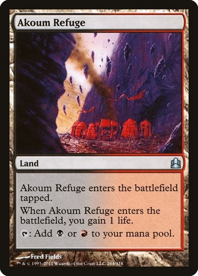 Akoum Refuge Commander (CMD) - (#264, Uncommon) (, Moderately Played)