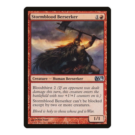 Stormblood Berserker Magic 2012 (M12) (M12) - (Foil, Moderately Played)