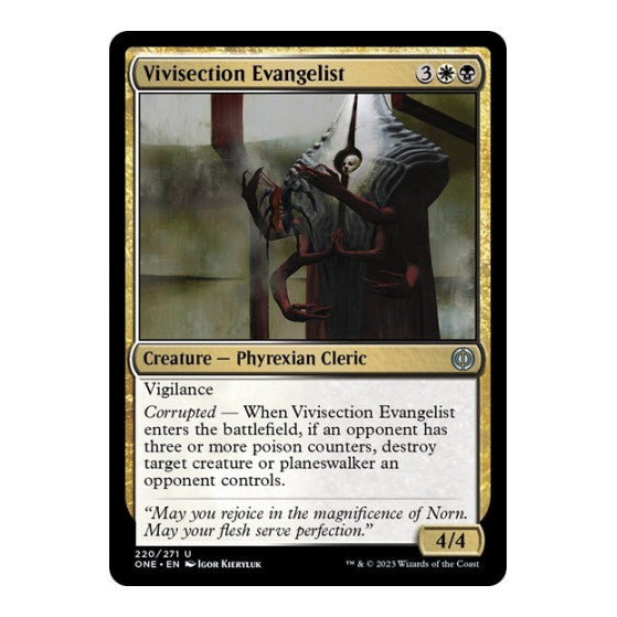 Vivisection Evangelist Phyrexia: All Will Be One (ONE) - (, Near Mint)