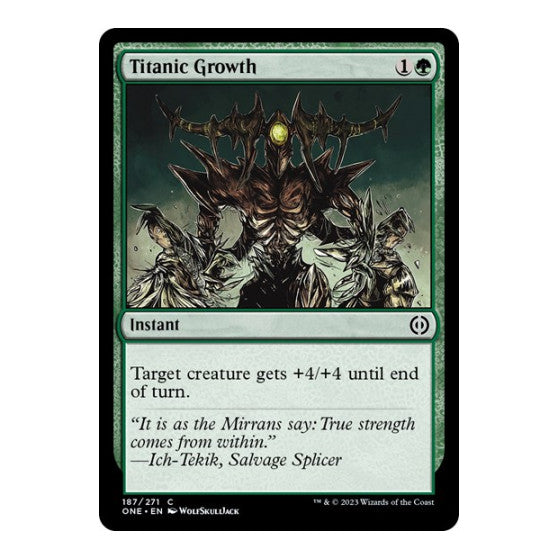 Titanic Growth Phyrexia: All Will Be One (ONE) - (, Near Mint)