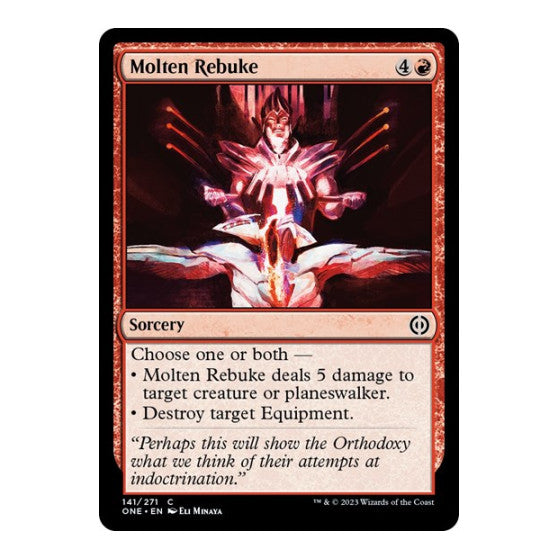 Molten Rebuke Phyrexia: All Will Be One (ONE) - (, Near Mint)