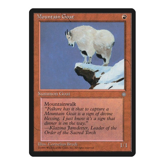 Mountain Goat Ice Age (ICE) - (, Lightly Played)