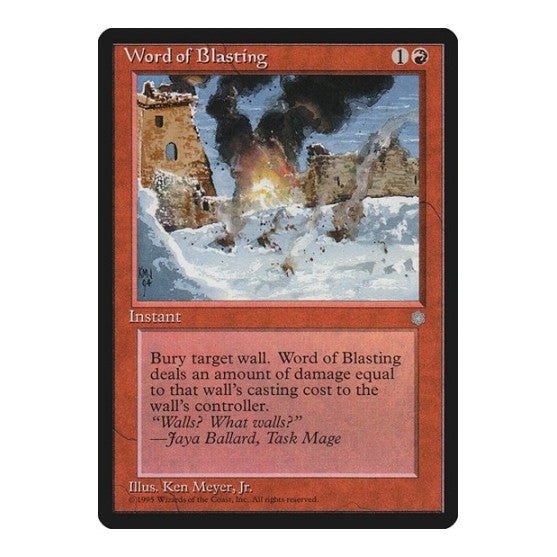 Word of Blasting Ice Age (ICE) - (, Moderately Played)