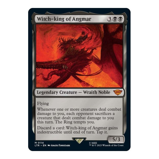 Witch king of Angmar Universes Beyond: The Lord of the Rings: Tales of Middle-earth (LTR) - (Foil, Lightly Played)