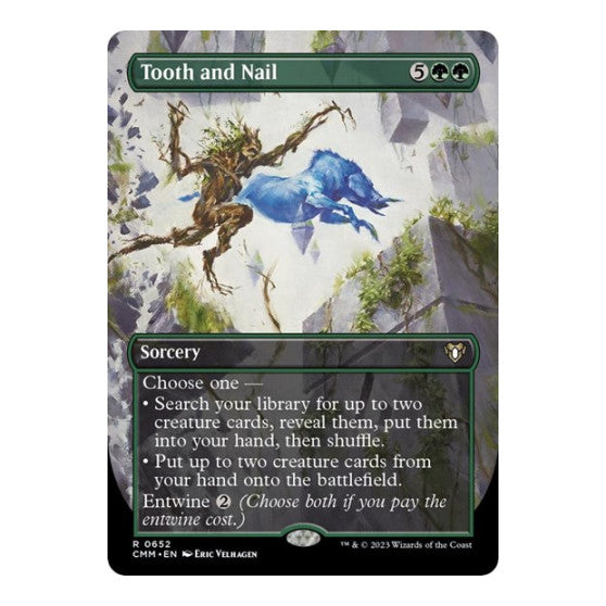 Tooth and Nail Borderless Commander Masters (CMM) - (Foil, Lightly Played)