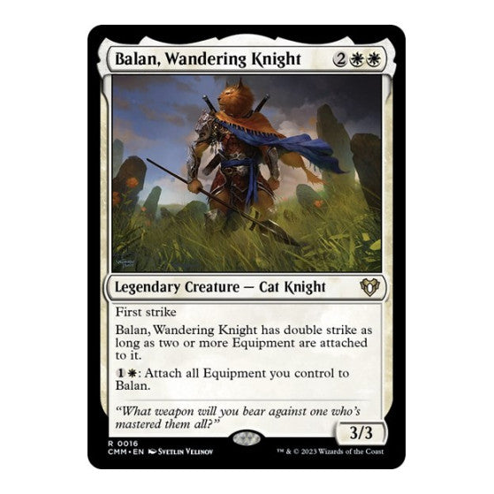 Balan, Wandering Knight Commander Masters (CMM) - (Foil, Lightly Played)