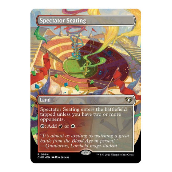 Spectator Seating Borderless Commander Masters (CMM) - (#664, Rare) (Foil, Near Mint)