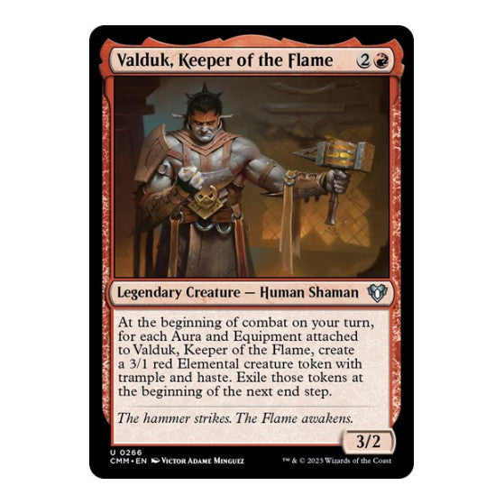 Valduk Keeper of the Flame Commander Masters (CMM) - (, Near Mint)