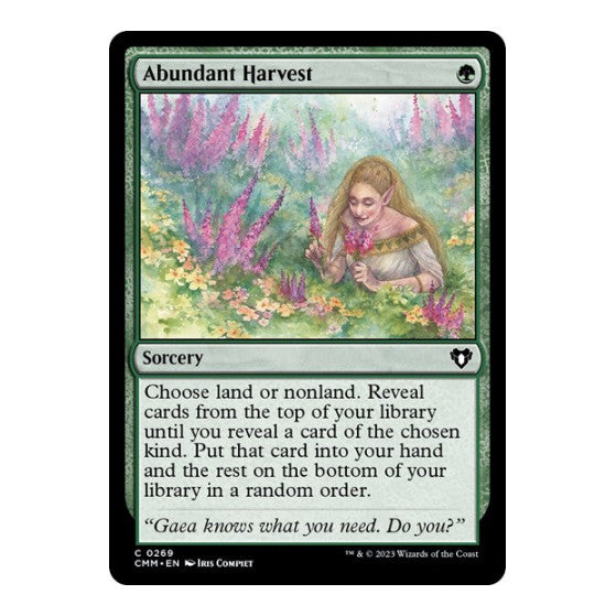 Abundant Harvest Commander Masters (CMM) - (, Near Mint)