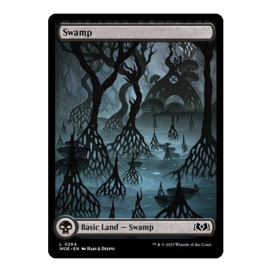 Swamp 0264 Wilds of Eldraine (WOE) - (Foil, Lightly Played)