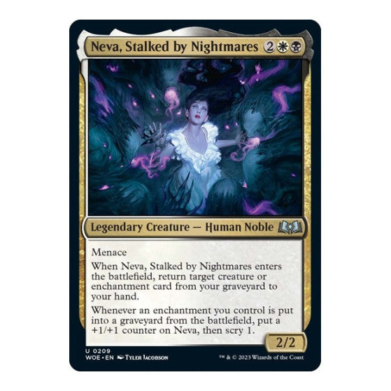 Neva Stalked by Nightmares Wilds of Eldraine (WOE) - (, Near Mint)