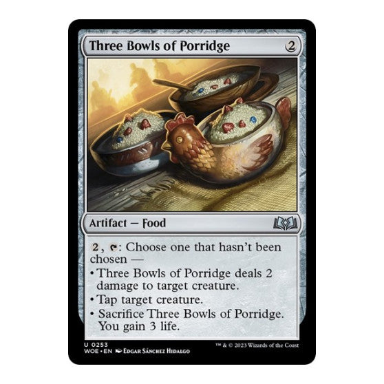 Three Bowls of Porridge Wilds of Eldraine (WOE) - (, Near Mint)