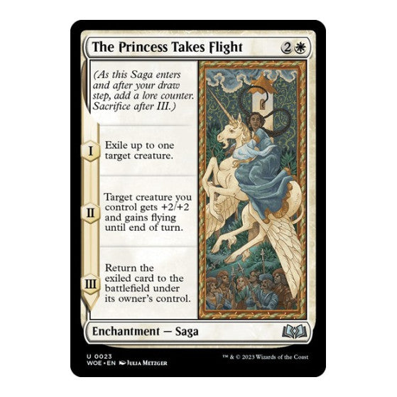 The Princess Takes Flight Wilds of Eldraine (WOE) - (, Near Mint)