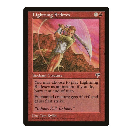 Lightning Reflexes Mirage (MIR) - (, Moderately Played)