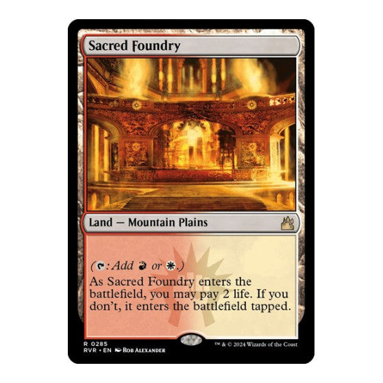 Sacred Foundry Ravnica Remastered (RVR) - (#285, Rare) (, Near Mint)