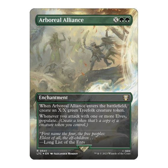 Arboreal Alliance Borderless Surge Foil Commander: The Lord of the Rings: Tales of Middle-earth (LTC) - (Foil, Lightly Played)